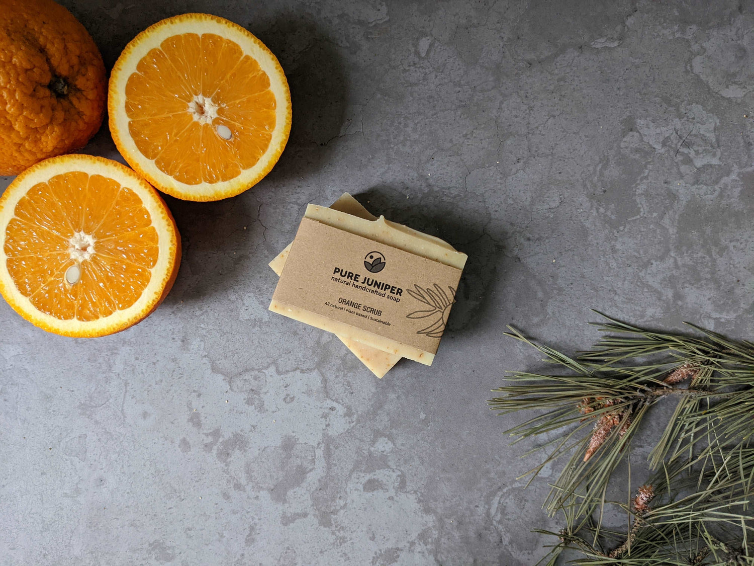 Pure Juniper - sapunuri premium naturale - portocale exfoliant