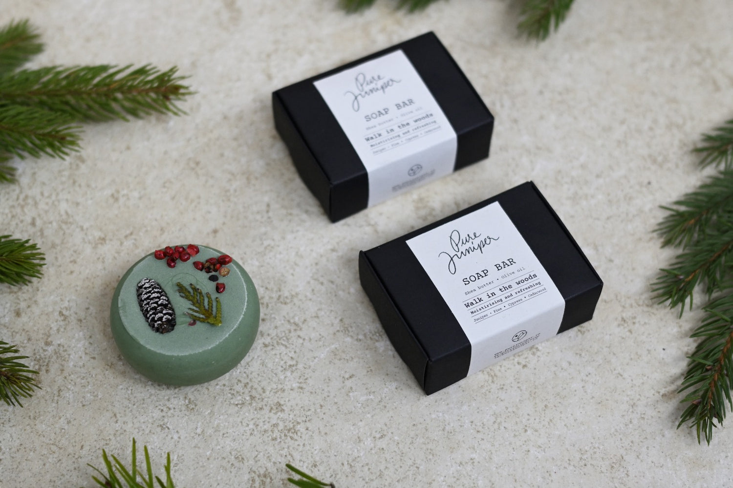 Sapun natural hidratant Pure Juniper - Walk in the Woods - curata delicat pielea, hidrateaza