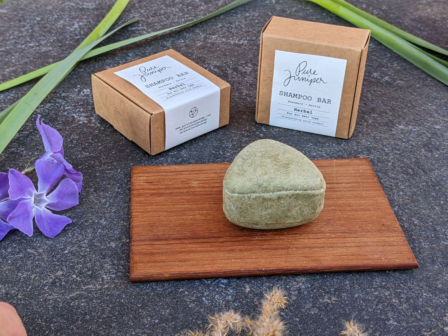 Șampon solid Pure Juniper - sampon natural - herbal pentru toate tipurile de par